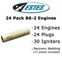 6 Estes C6-3 Model Rocket Engines W/starters Plugs Wadding 2 Pkgs of 3 USA for sale online 